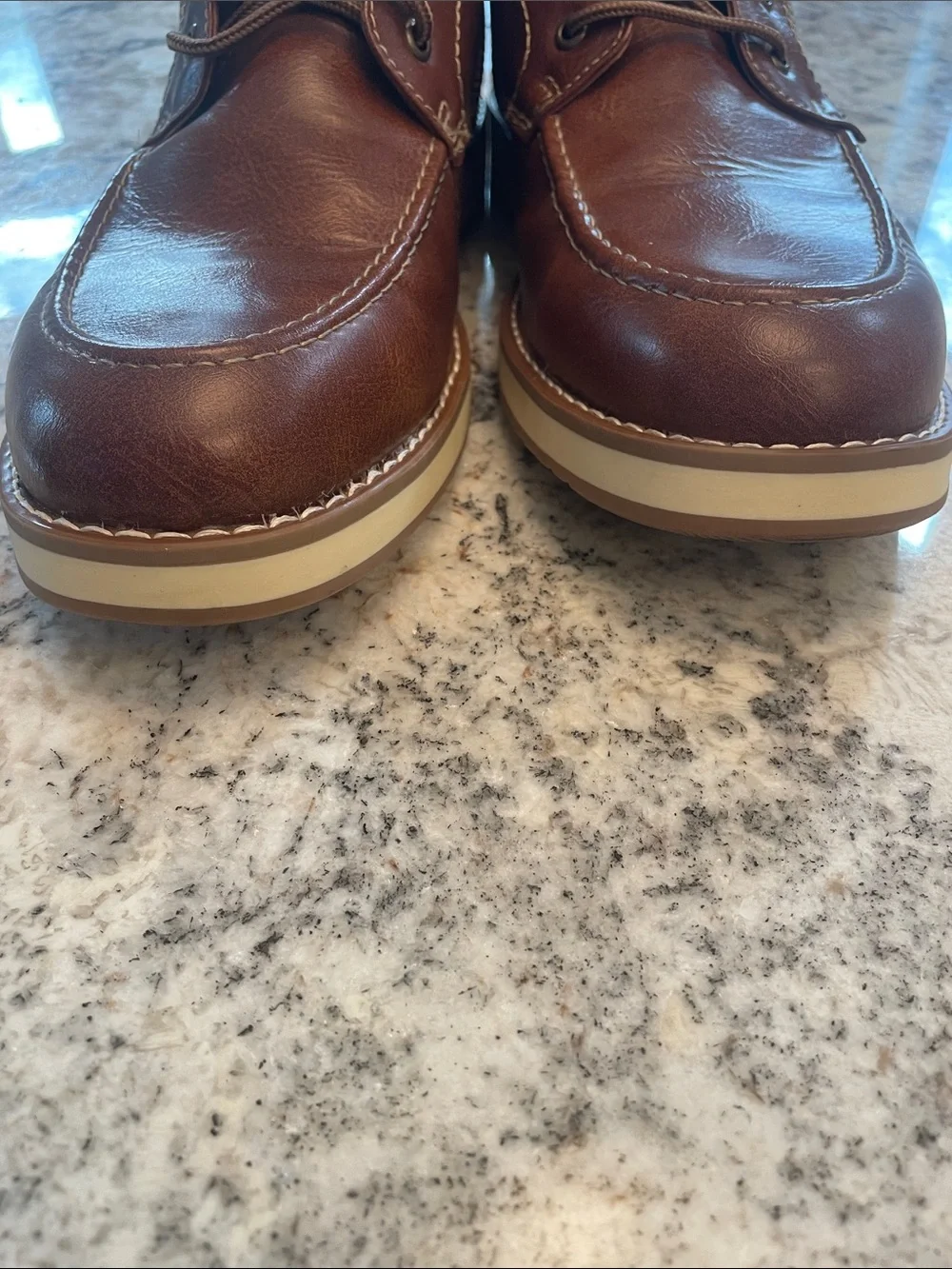 Steve Madden Brown Chukka Lace-Up Boots “P-Doyers” Size 13 M. Man-Made Materials